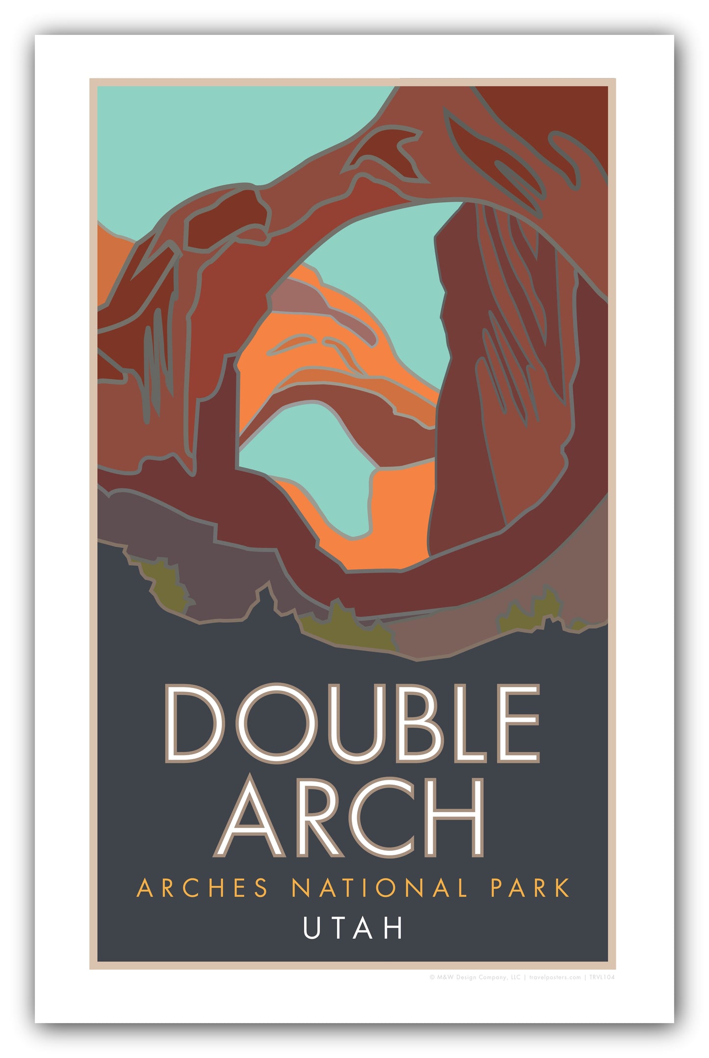 Double Arch, Arches National Park, Utah - Poster