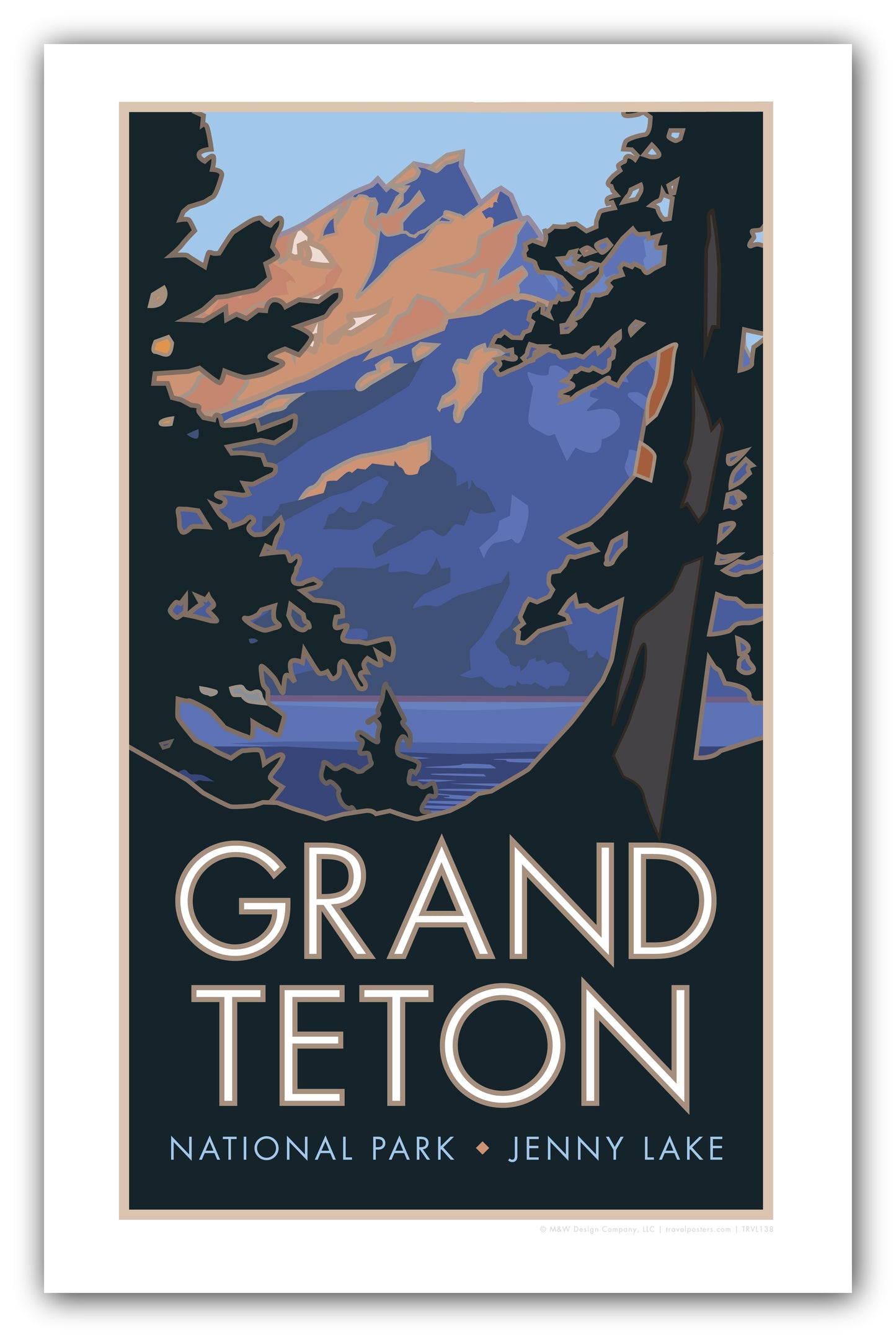 Grand Teton National Park (Jenny Lake), Wyoming - Poster