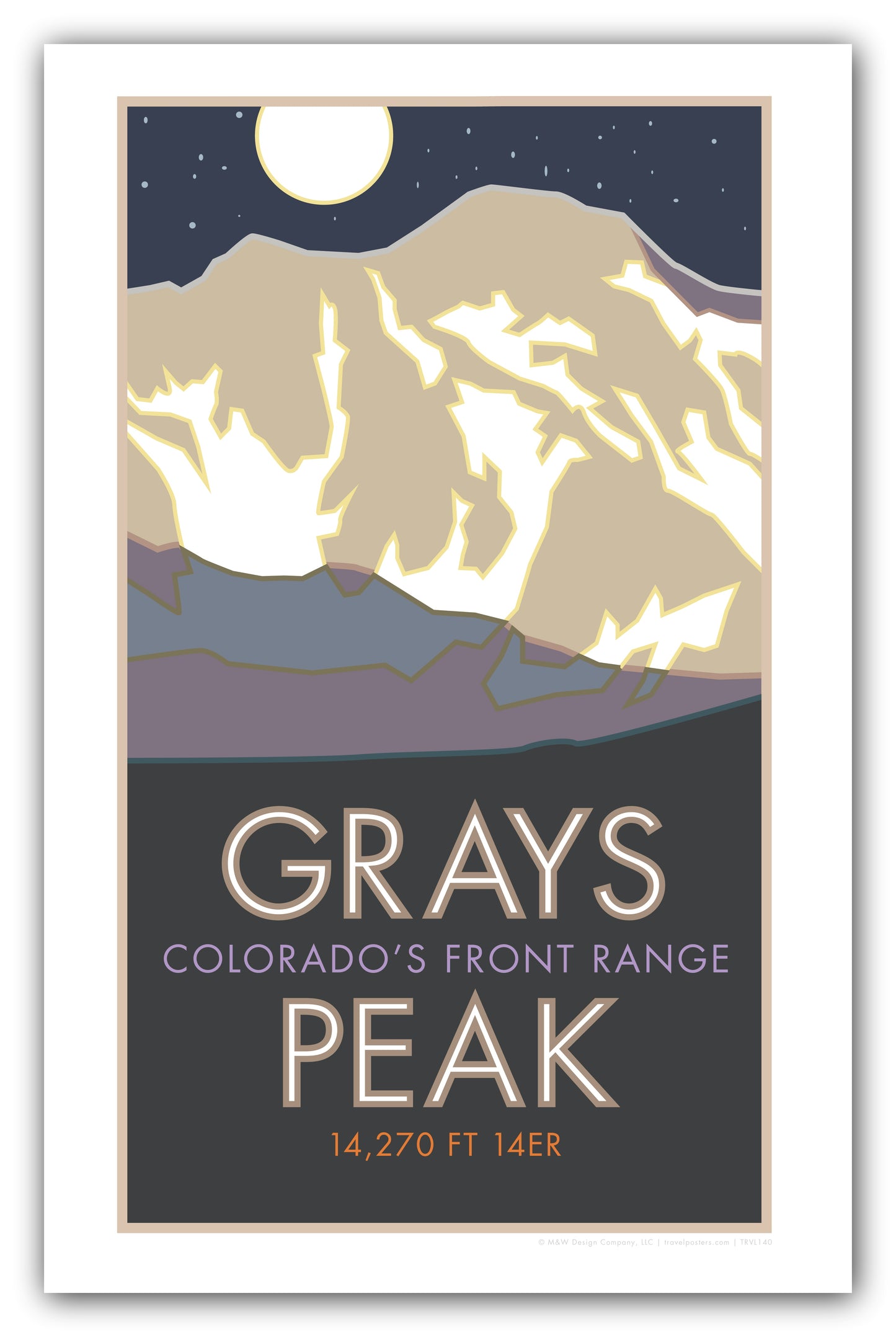 Grays Peak, Colorado - Colorado 14er - Poster