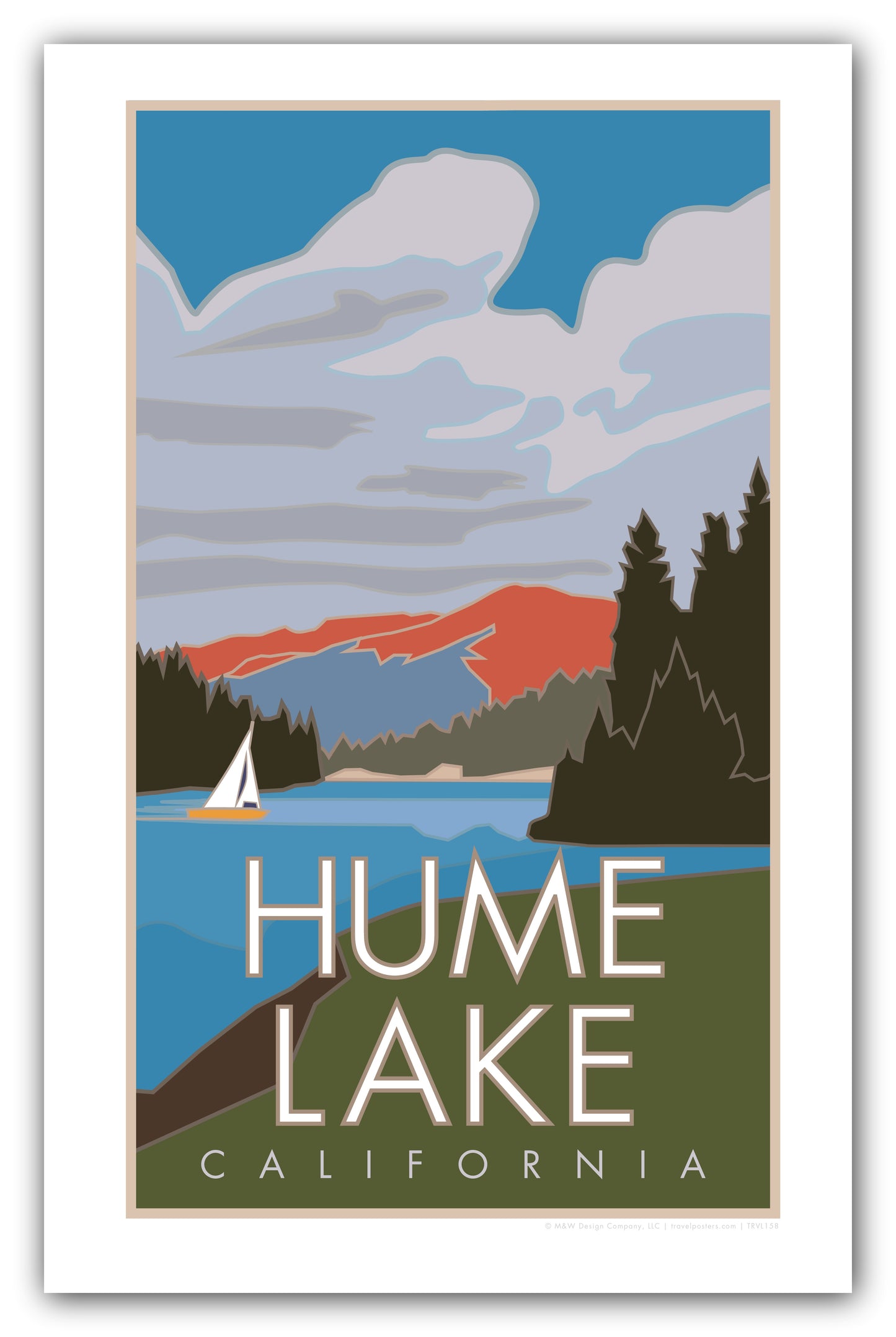 Hume Lake, California - Poster