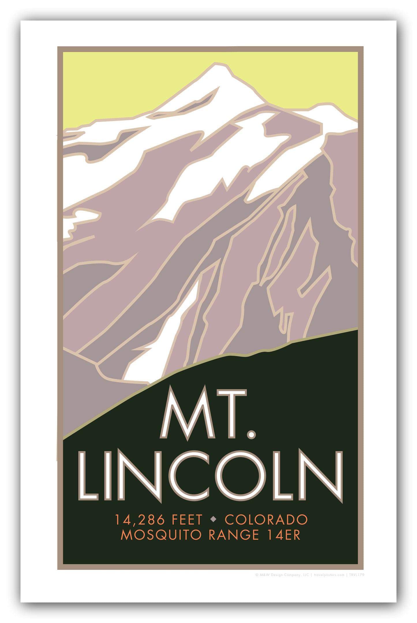 Mt. Lincoln, Colorado - Colorado 14er - Poster