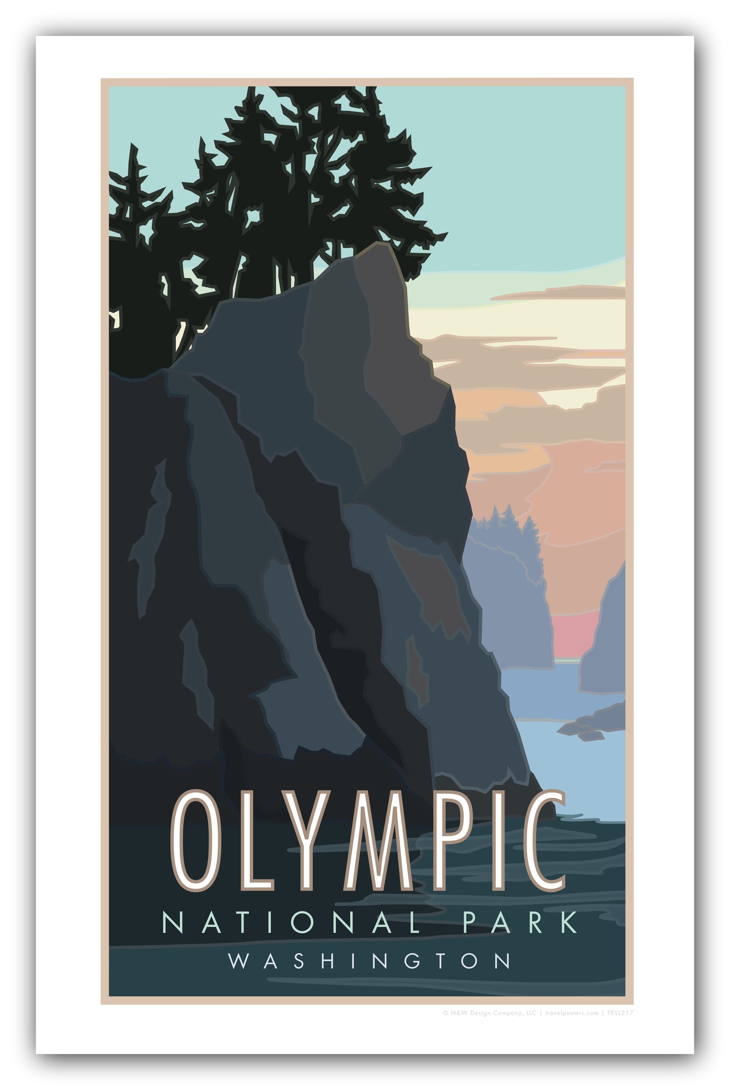 Olympic National Park, Washington (Sea Stacks) - Poster