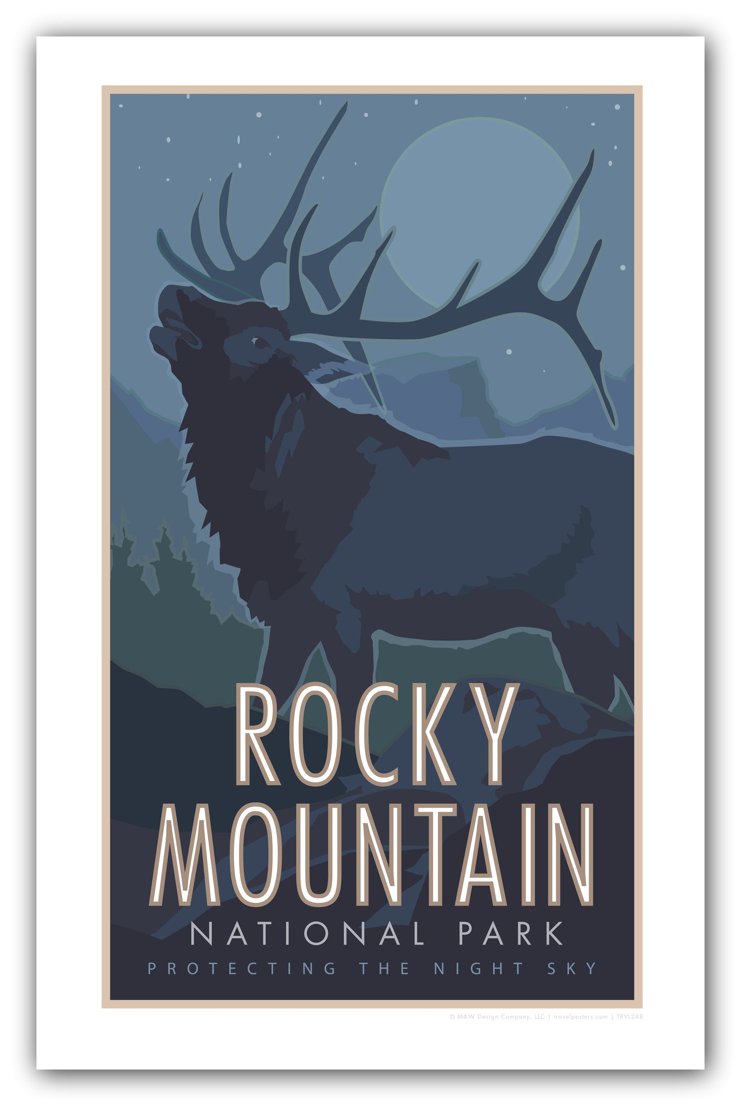 Rocky Mountain National Park 3 (Elk) - Poster