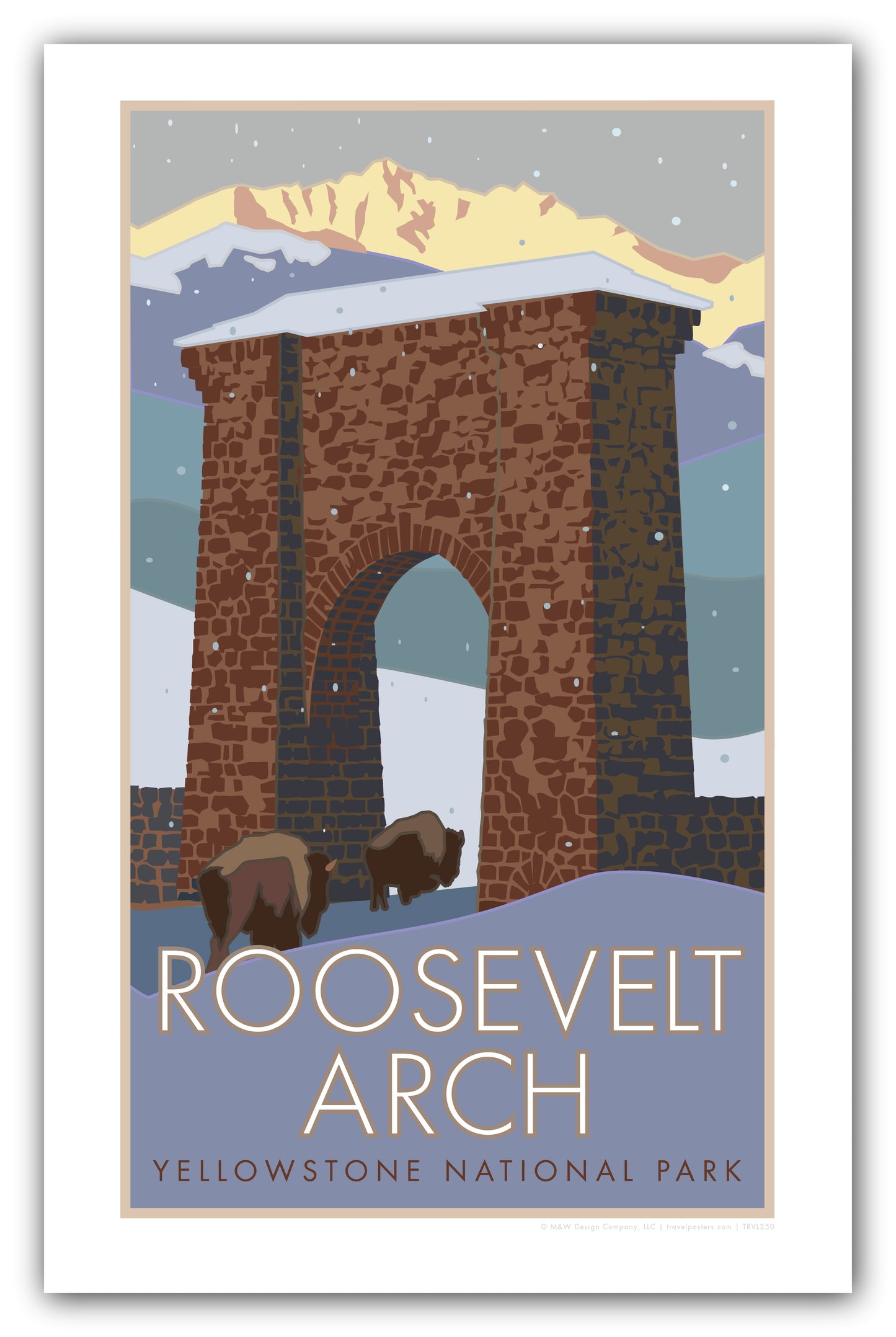 Yellowstone National Park (Roosevelt Arch) - Poster