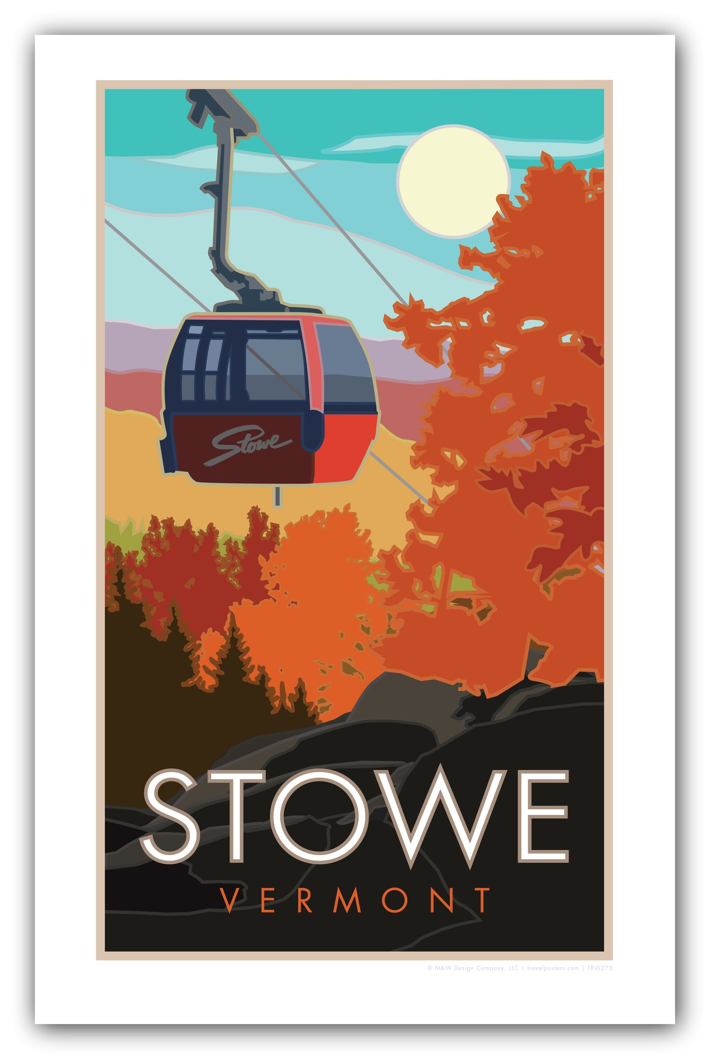 Stowe, Vermont - Fall - Poster