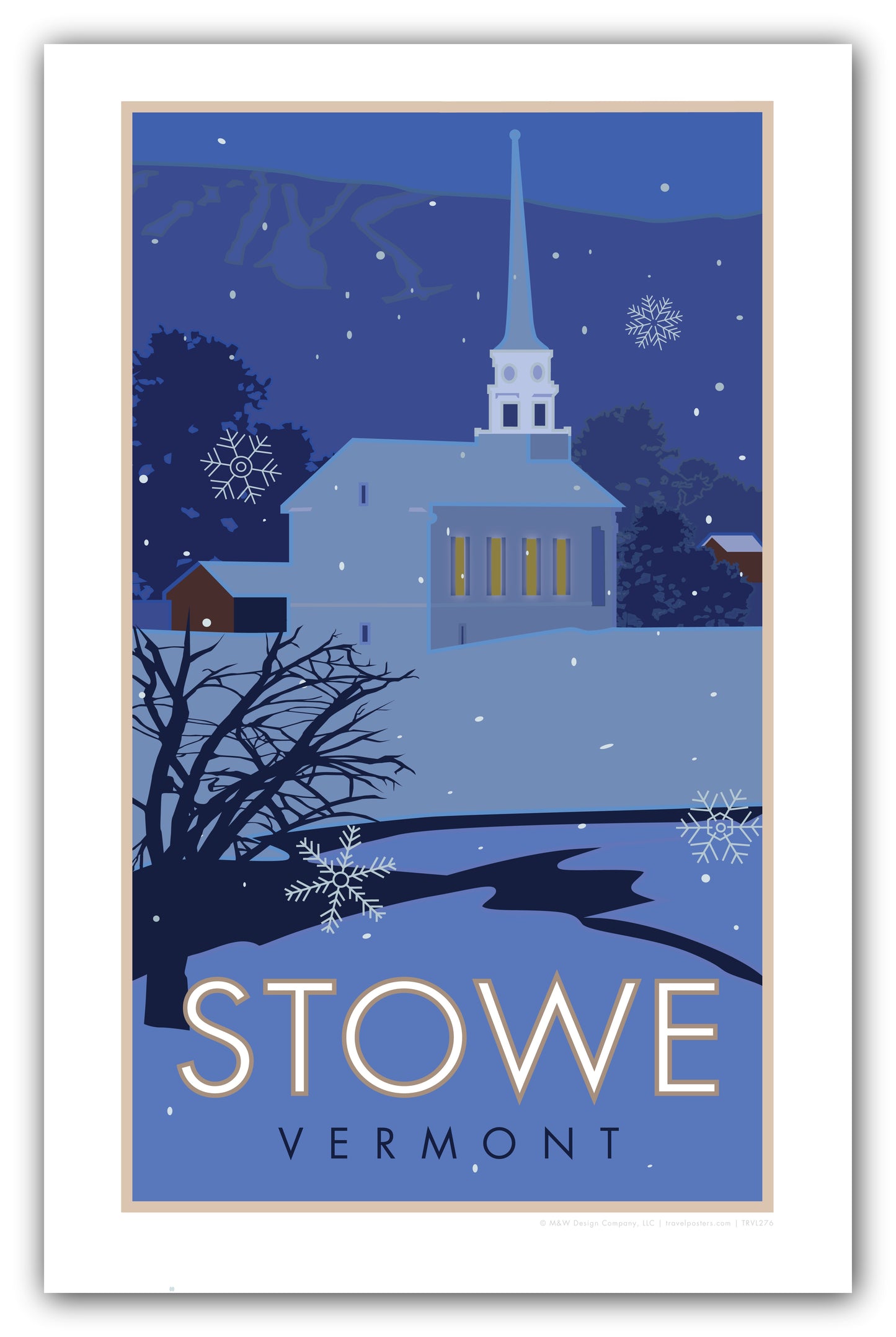 Stowe, Vermont - Village - Poster