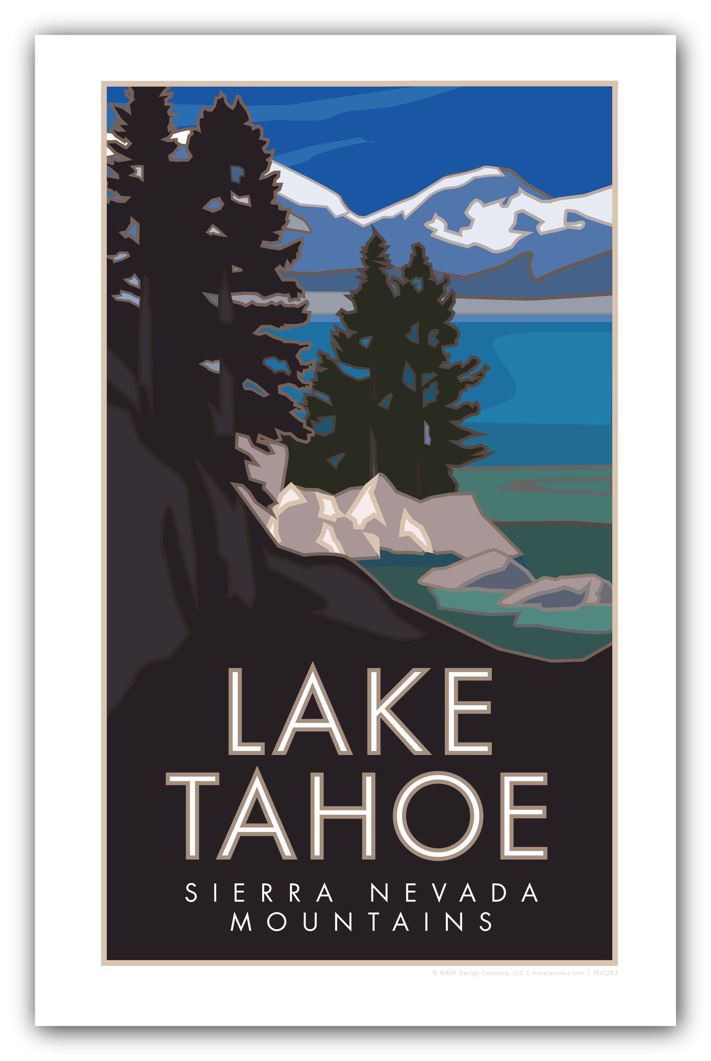 Lake Tahoe, California - Poster