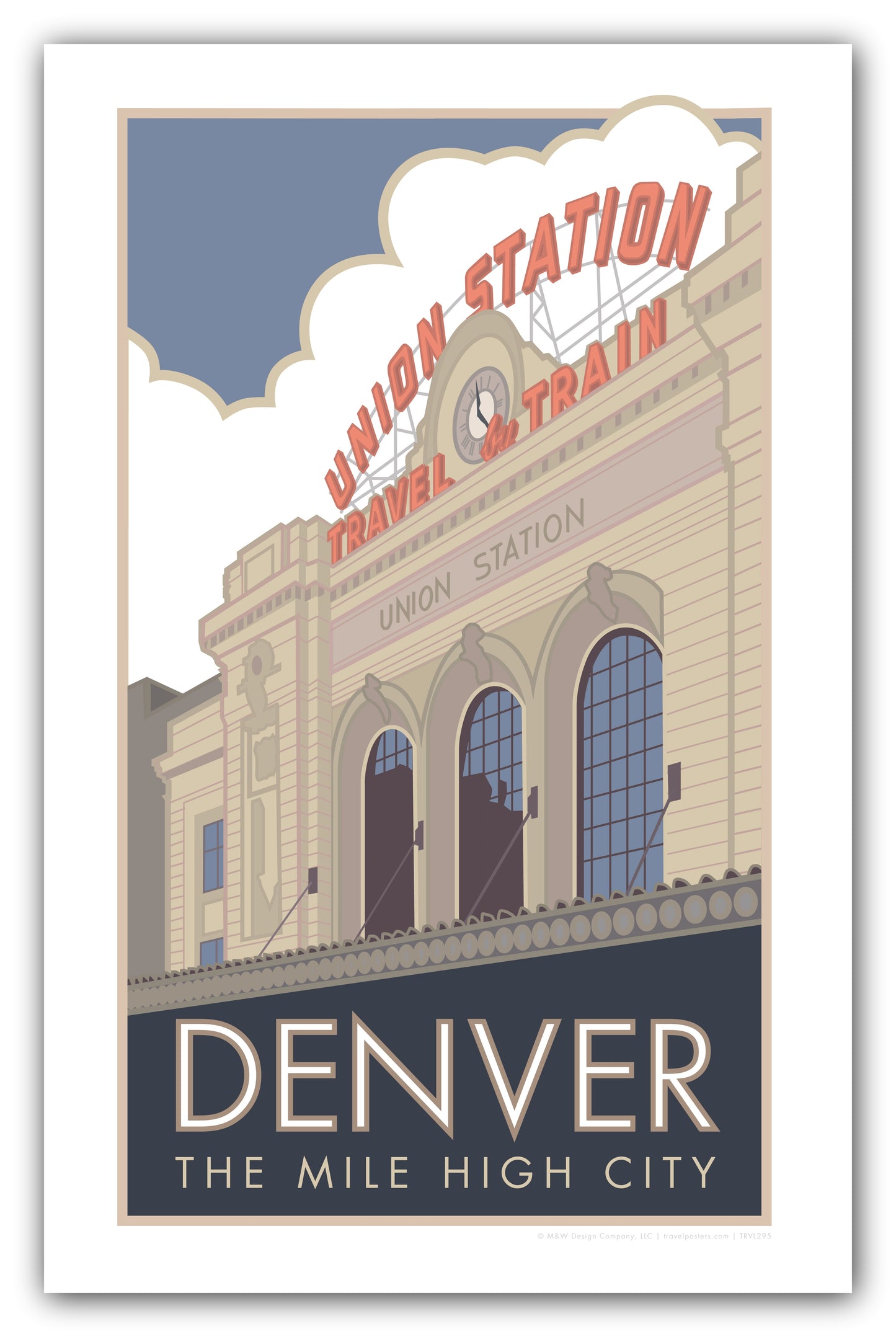Union Station 2 (Summer Exterior), Denver, Colorado - Poster