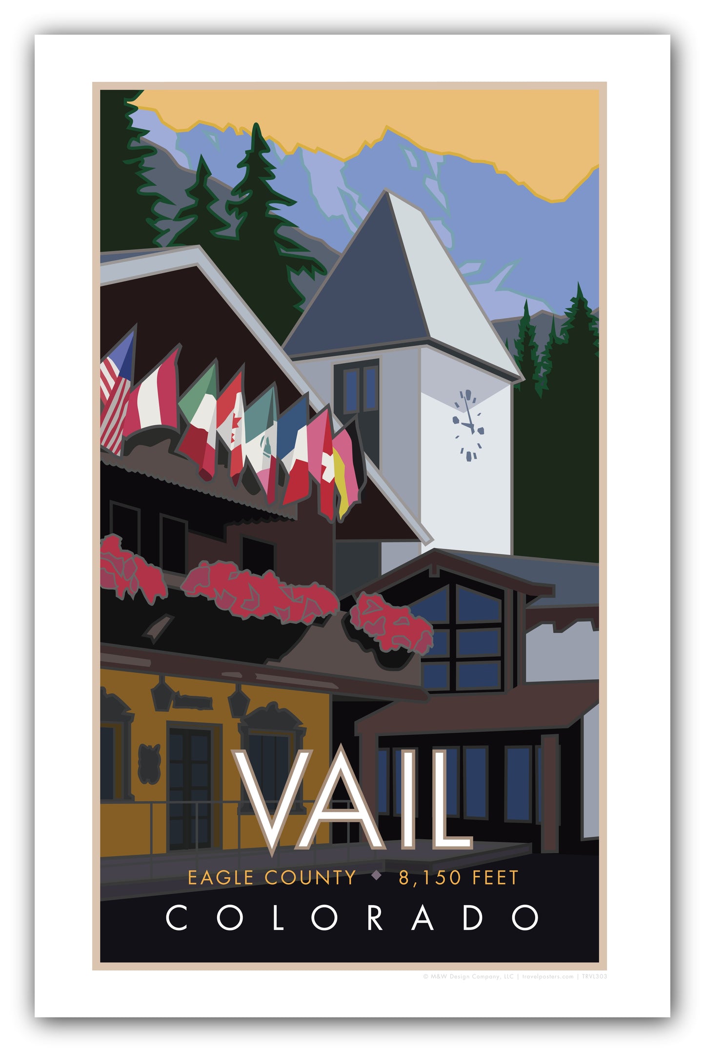 Vail Village Summer, Colorado - Poster