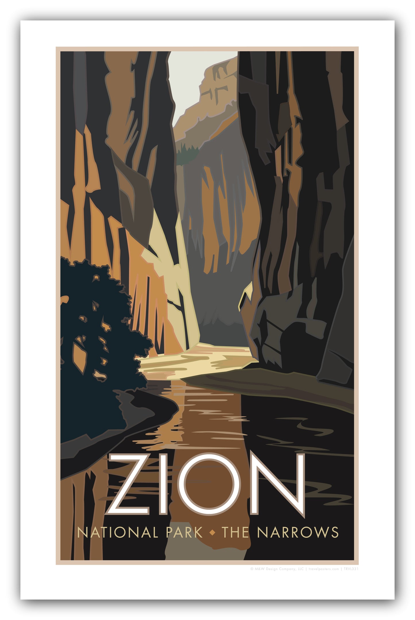 Zion National Park (The Narrows), Utah - Poster
