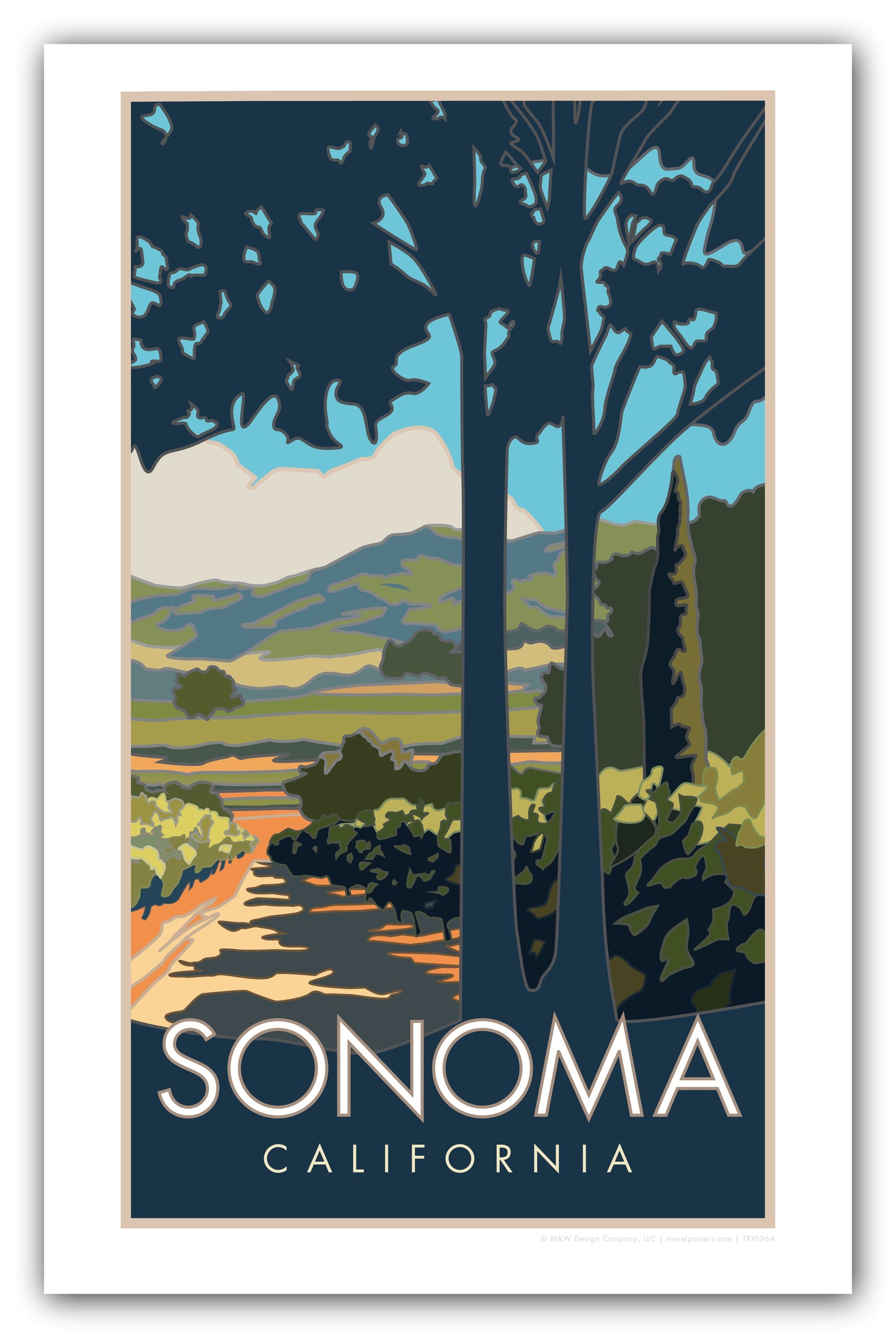 Sonoma Valley Winery - Poster