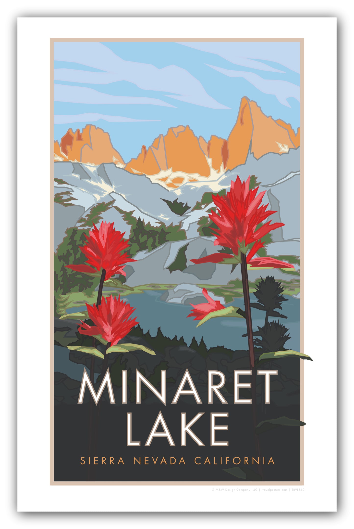 Minaret Lake - Poster