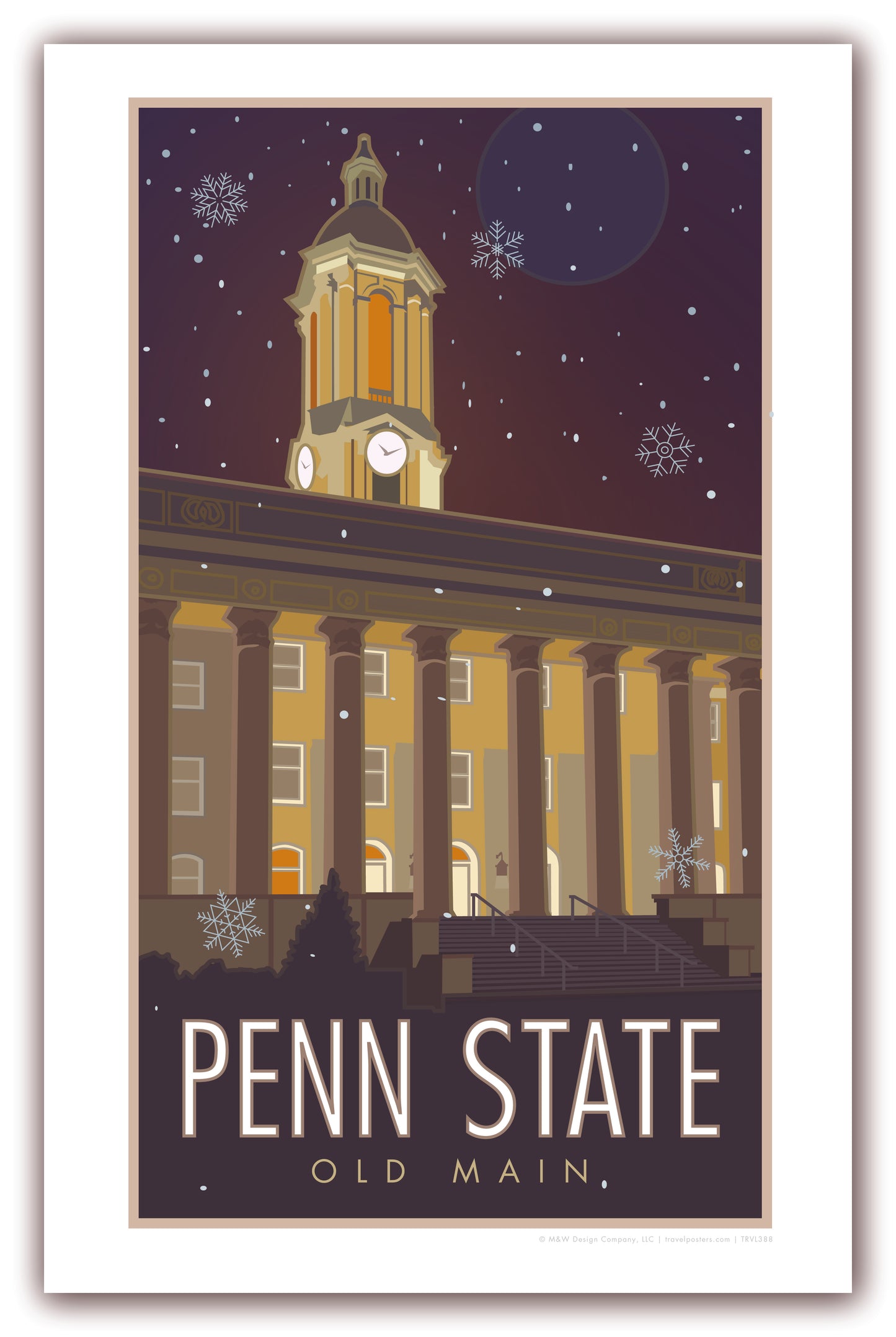Penn State Old Main Campus - Poster