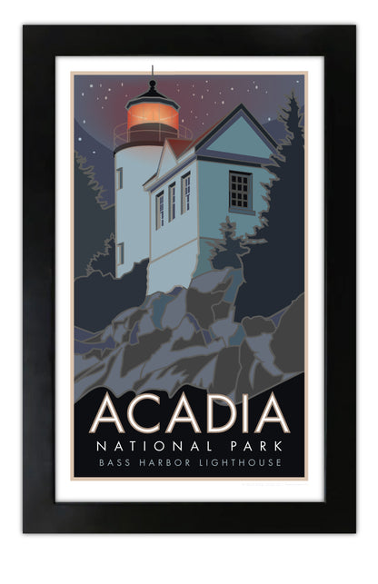 Acadia National Park, Bass Harbor Head Lighthouse, Maine - Poster