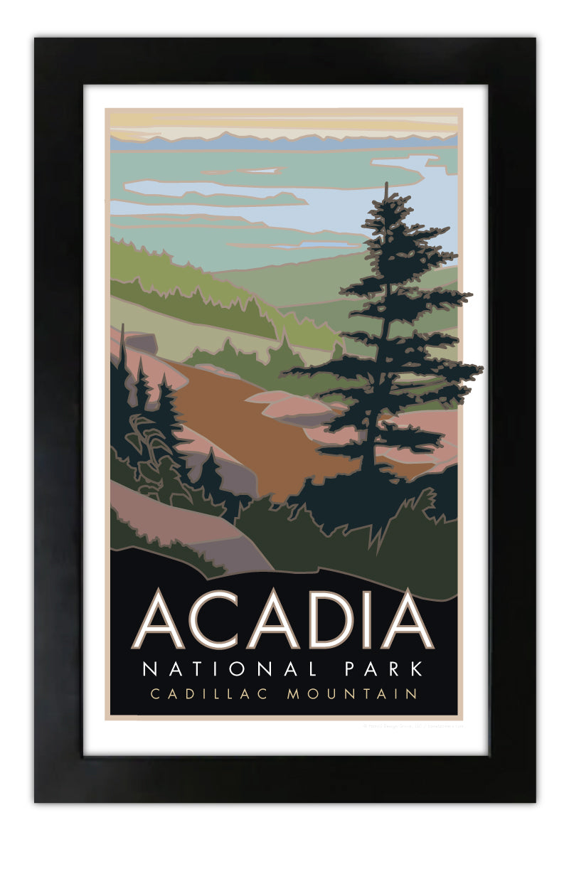 Acadia National Park, Cadillac Mountain, Maine - Poster