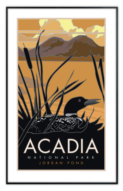 Acadia National Park, Jordan Pond, Maine - Poster