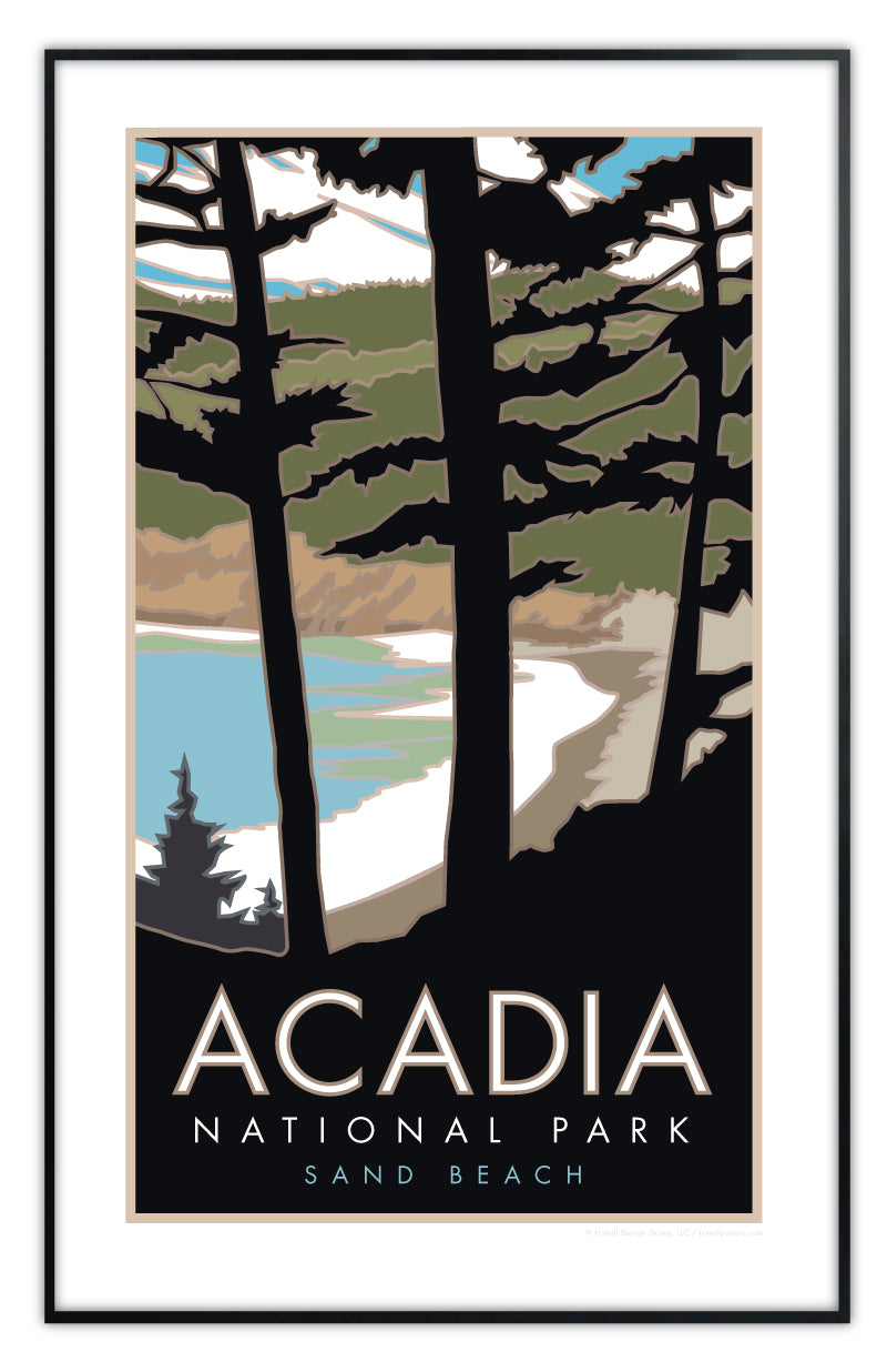 Acadia National Park, Sand Beach, Maine - Poster