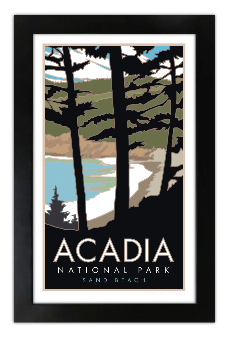 Acadia National Park, Sand Beach, Maine - Poster