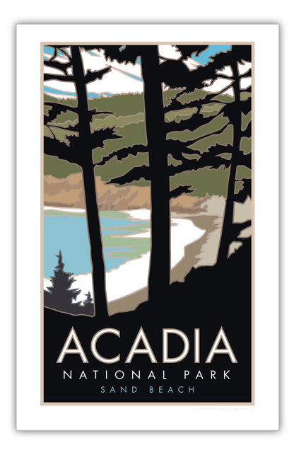 Acadia National Park, Sand Beach, Maine - Poster