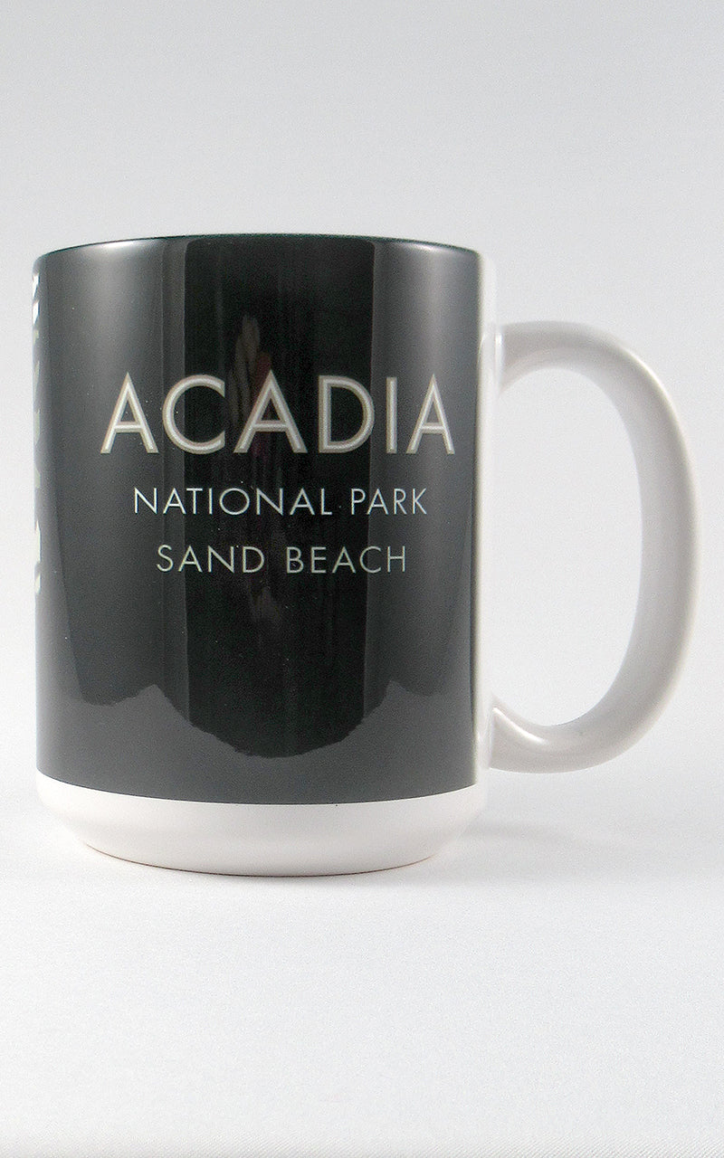 Acadia National Park, Sand Beach, Maine - 15oz. Ceramic Mug