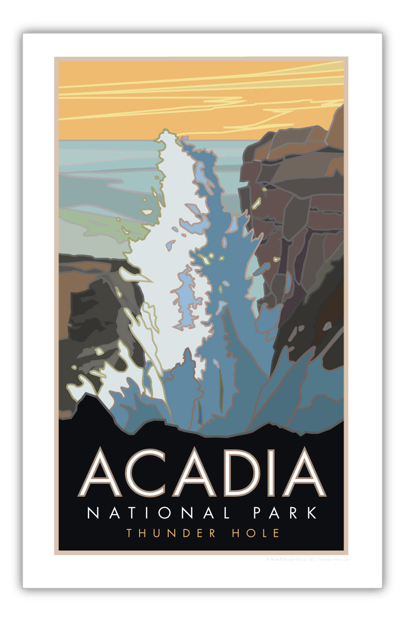 Acadia National Park, Thunder Hole, Maine - Poster