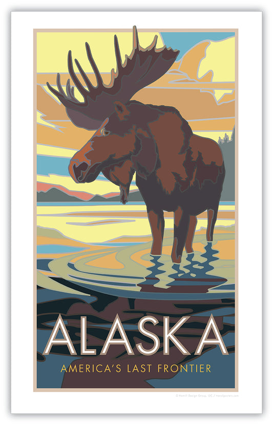 Alaska National Parks, Moose View Poster