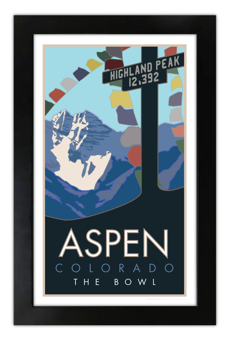 Aspen, Colorado (Highland Peak Bowl) - Poster