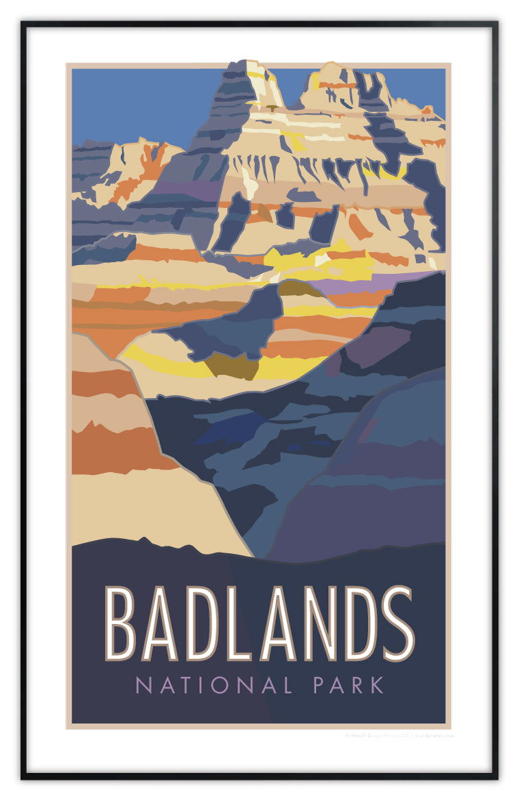 Badlands National Park - Poster