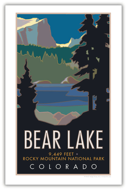 Bear Lake #1, Rocky Mountain National Park, Colorado - Poster