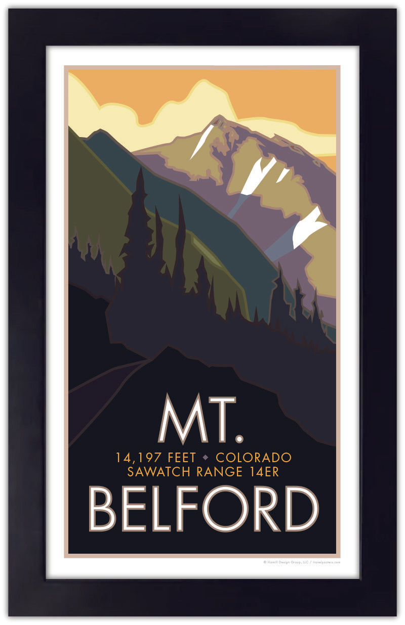 Mt. Belford, Colorado - Colorado 14er - Poster