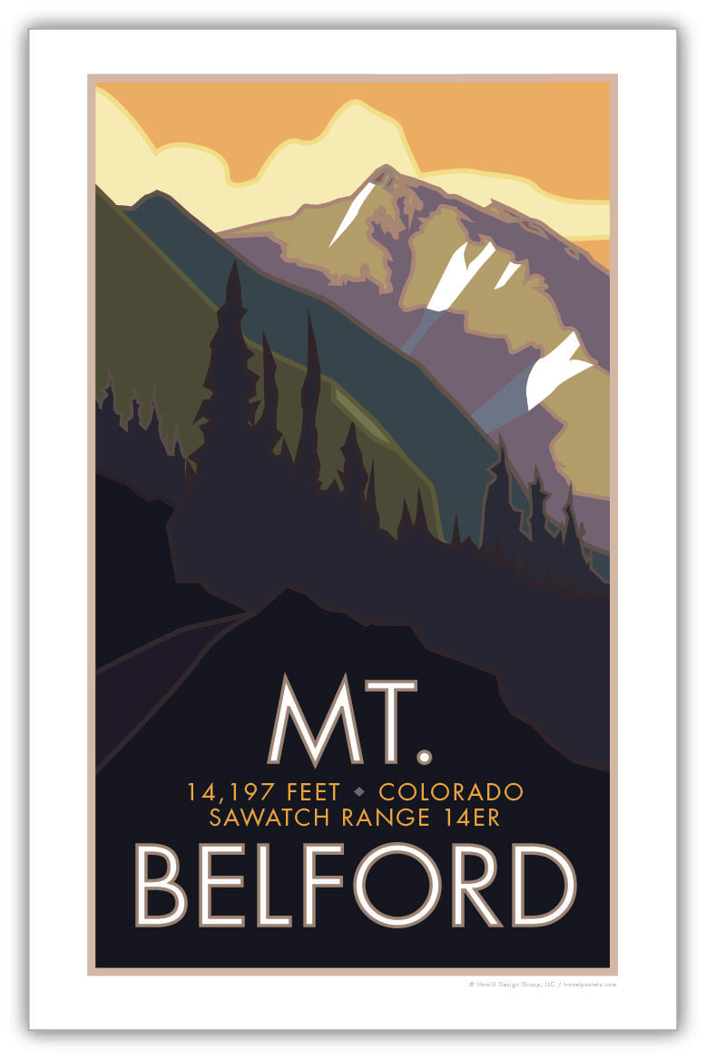 Mt. Belford, Colorado - Colorado 14er - Poster