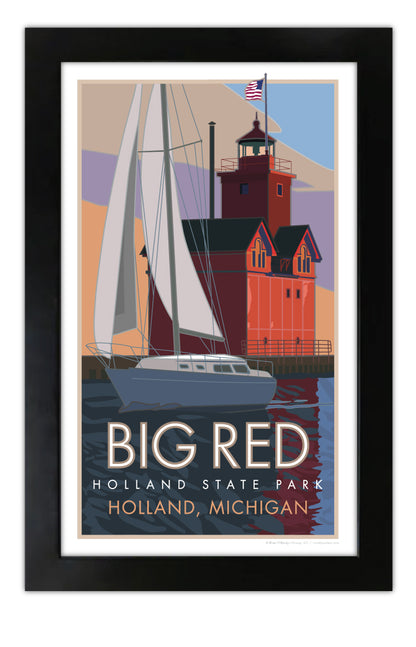 Big Red, Holland State Park, Michigan - Poster