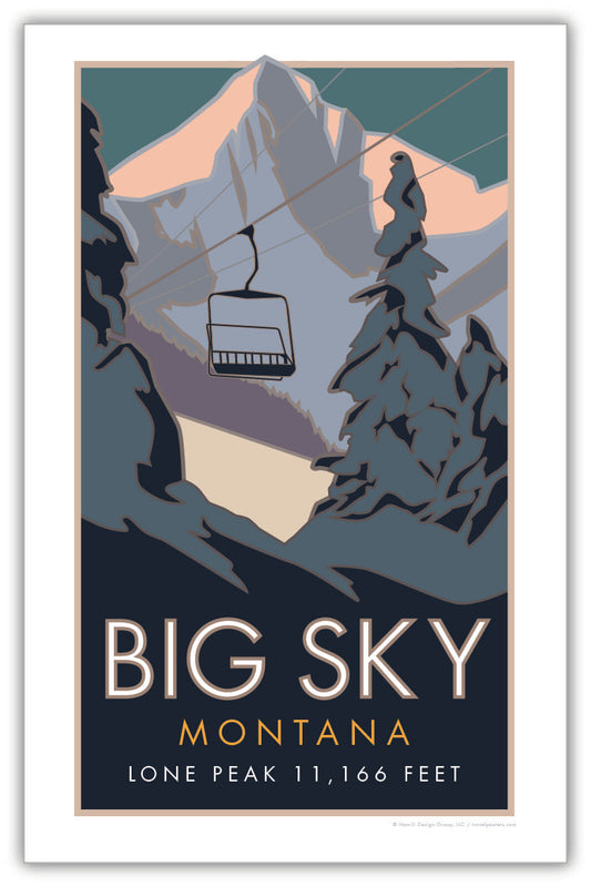 Big Sky, Montana - Poster