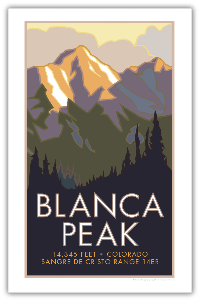 Blanca Peak, Colorado - Colorado 14er - Poster