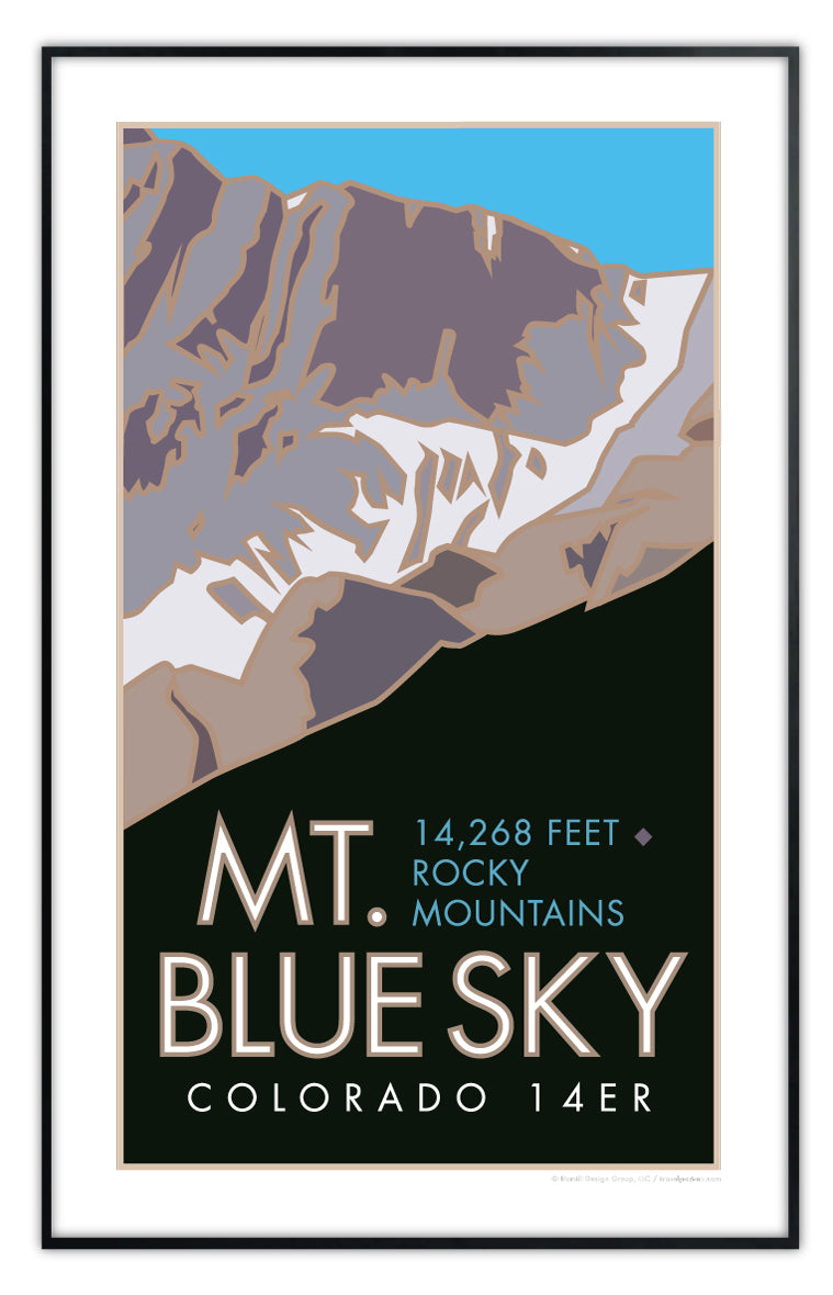 Mt. Blue Sky, Colorado - Colorado 14er - Poster