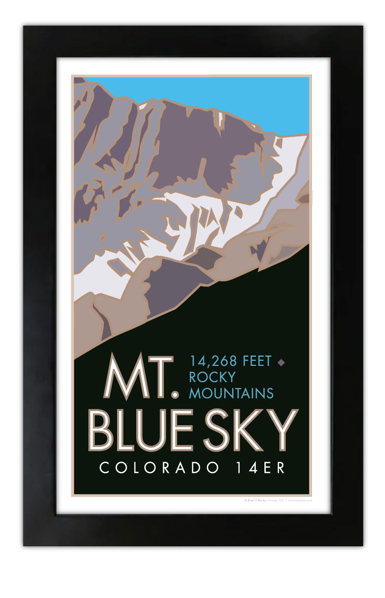 Mt. Blue Sky, Colorado - Colorado 14er - Poster