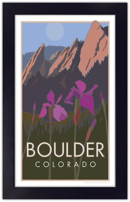 Boulder Iris, Colorado - Poster