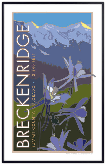 Breckenridge, Colorado - Columbines - Poster