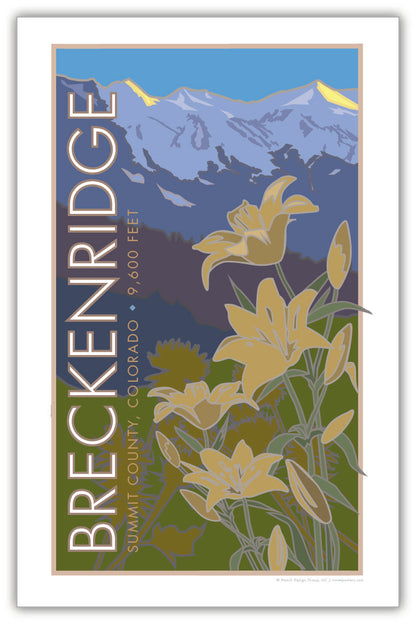 Breckenridge, Colorado, Summer Lilies - Poster