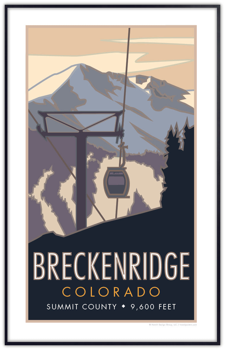 Breckenridge, Colorado, Ski Gondola - Poster