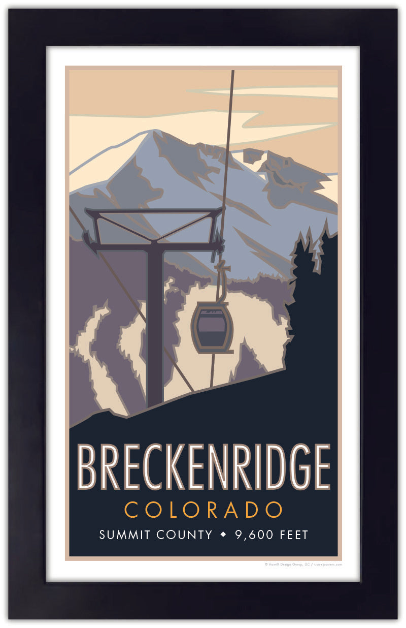 Breckenridge, Colorado, Ski Gondola - Poster