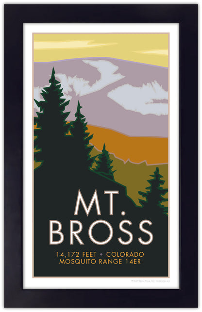 Mt. Bross, Colorado - Colorado 14er - Poster