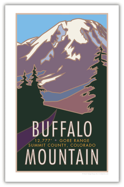 Buffalo Mountain, Summit County Colorado - Poster