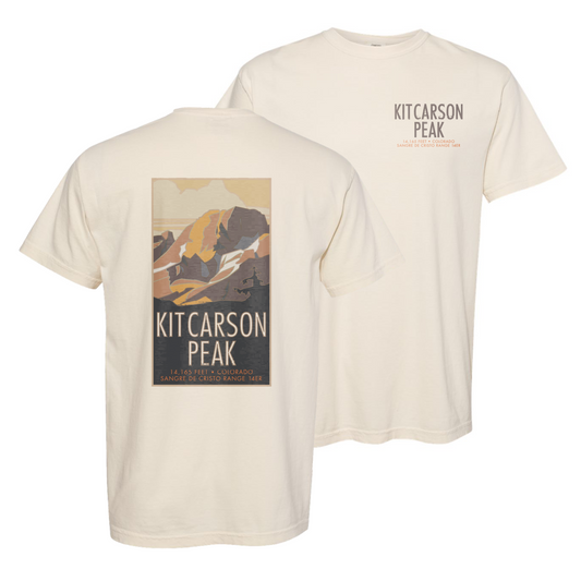 Kit Carson Peak, Colorado - Comfort Colors Heavyweight T-Shirt