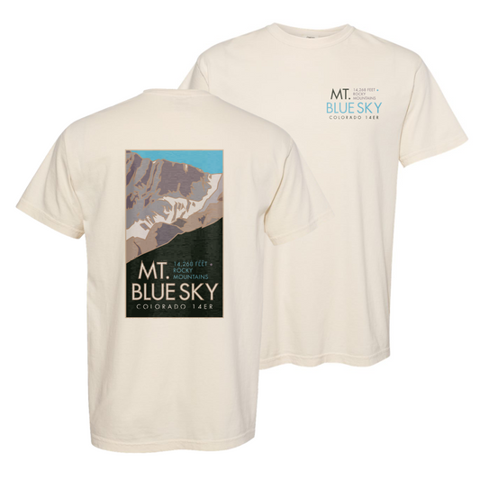 Mt. Blue Sky, Colorado - Comfort Colors Heavyweight T-Shirt