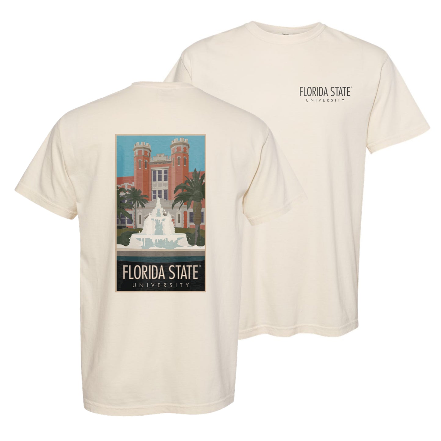 Florida State Westcott Fountain - Comfort Colors Heavyweight T-Shirt