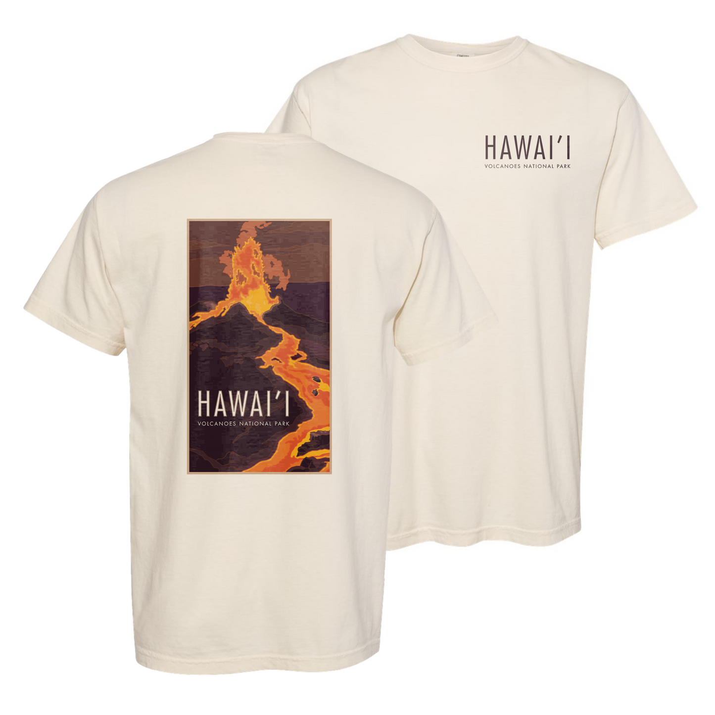 Hawaii Volcano - Comfort Colors Heavyweight T-Shirt