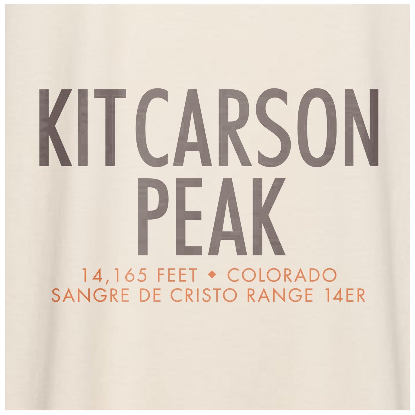 Kit Carson Peak, Colorado - Comfort Colors Heavyweight T-Shirt