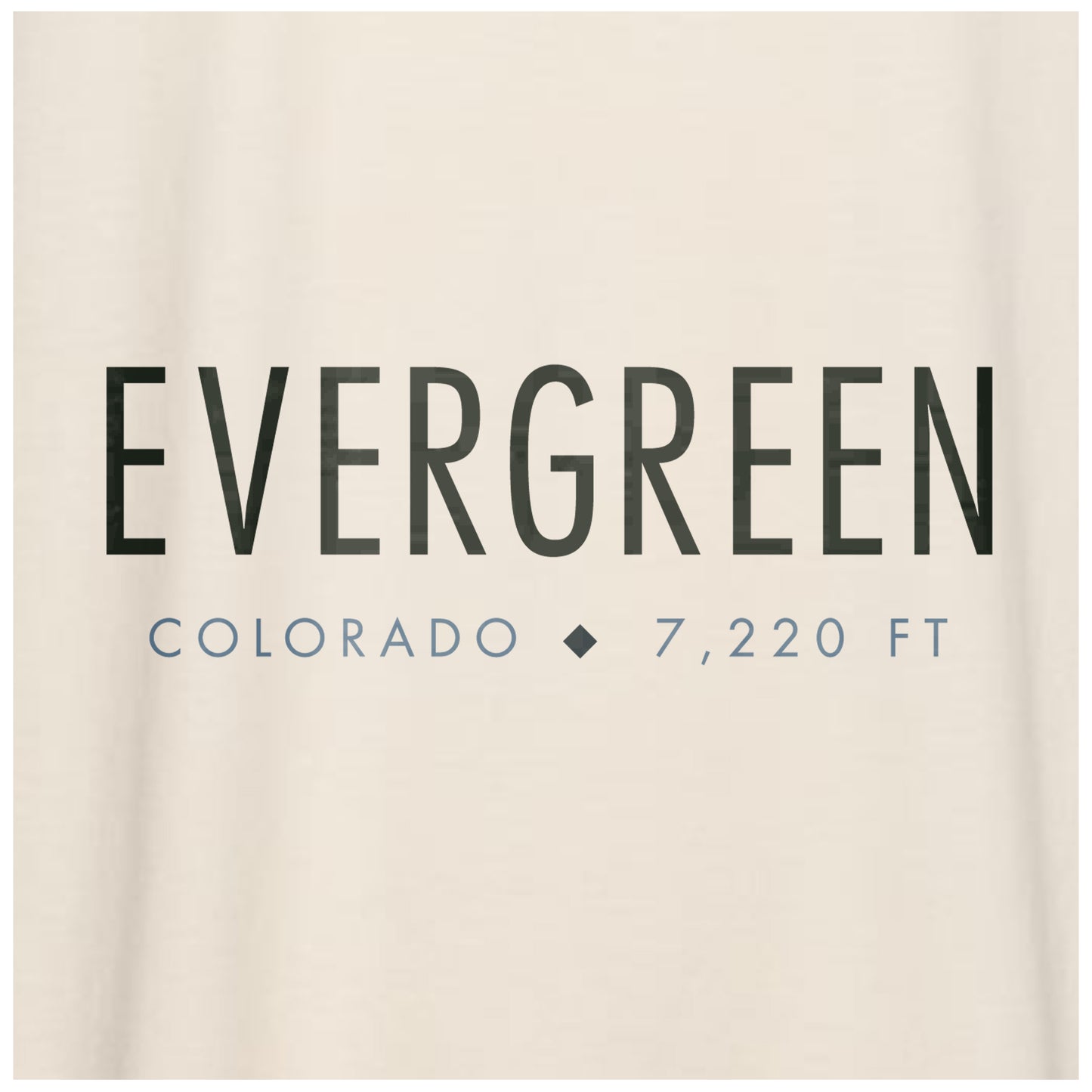 Evergreen, Colorado - Comfort Colors Heavyweight T-Shirt