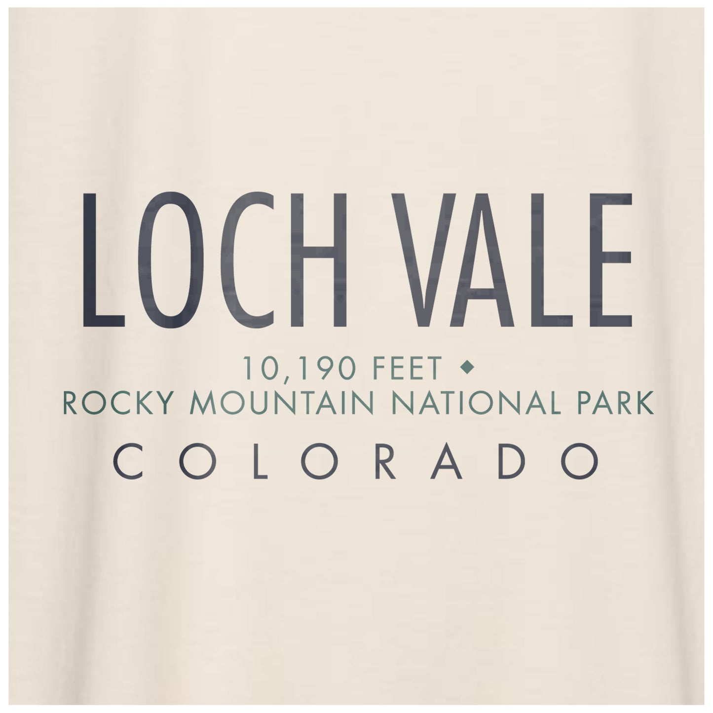 Loch Vale, Rocky Mountain National Park, Colorado - Comfort Colors Heavyweight T-Shirt